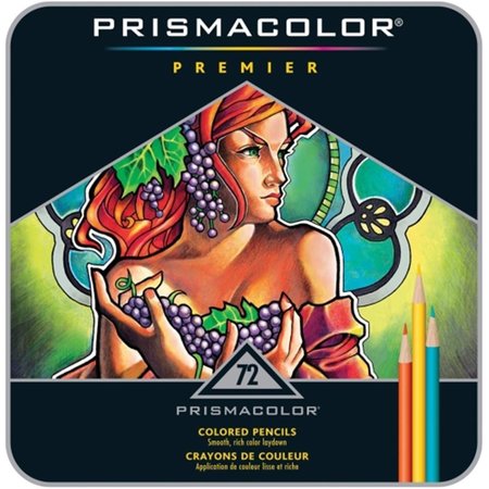 SANFORD Prismacolor Premier Colored Pencil Set 72/Tin SA379402